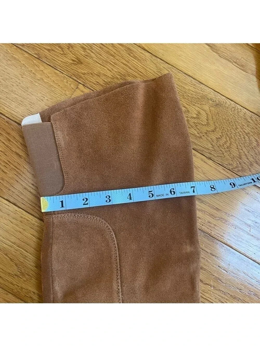 Kelsi Dagger Brooklyn Logan over-the-knee boot in brown chestnut suede Sz 6.5